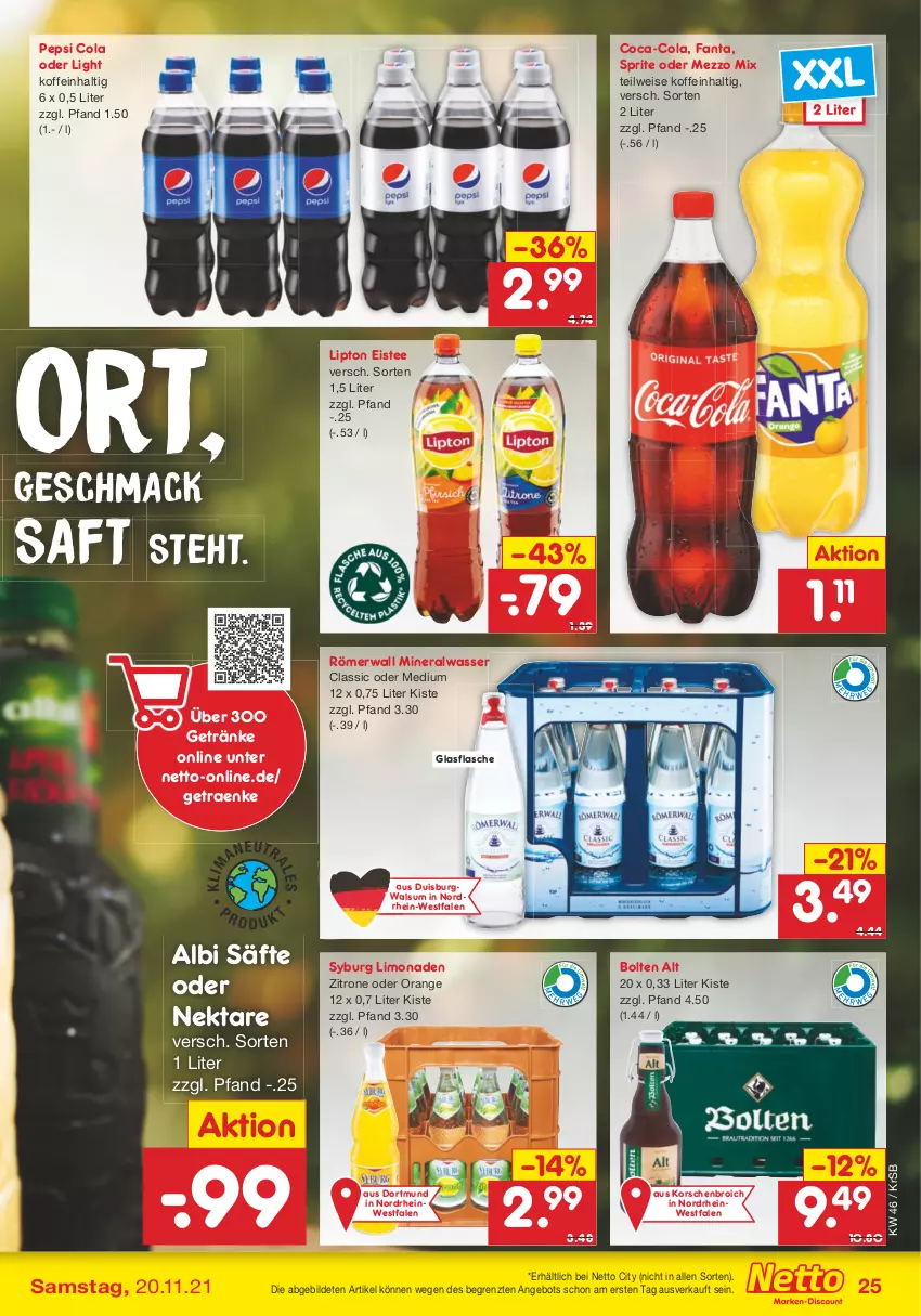 Aktueller Prospekt Netto Marken-Discount - Filial Angebote - von 15.11 bis 20.11.2021 - strona 25