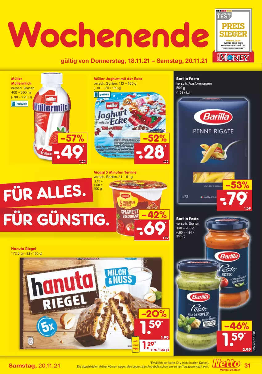 Aktueller Prospekt Netto Marken-Discount - Filial Angebote - von 15.11 bis 20.11.2021 - strona 31