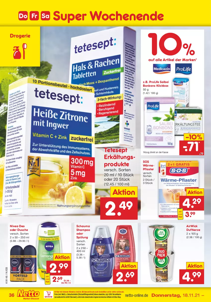 Aktueller Prospekt Netto Marken-Discount - Filial Angebote - von 15.11 bis 20.11.2021 - strona 36