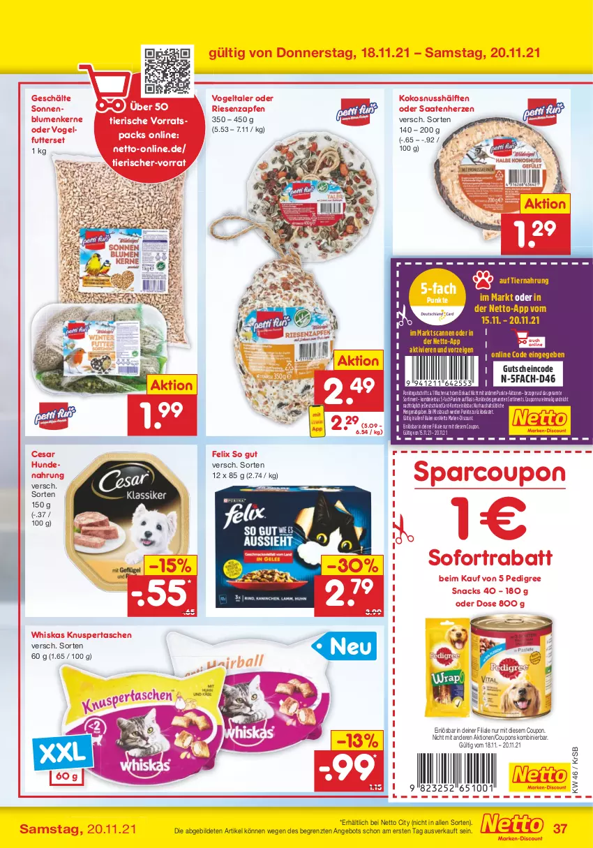 Aktueller Prospekt Netto Marken-Discount - Filial Angebote - von 15.11 bis 20.11.2021 - strona 37