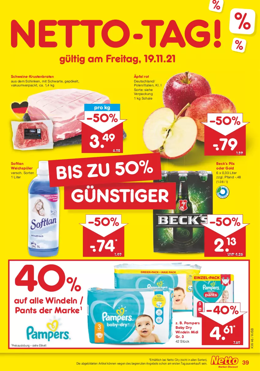 Aktueller Prospekt Netto Marken-Discount - Filial Angebote - von 15.11 bis 20.11.2021 - strona 39