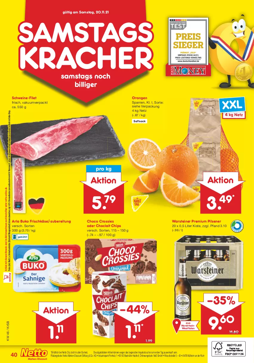 Aktueller Prospekt Netto Marken-Discount - Filial Angebote - von 15.11 bis 20.11.2021 - strona 40