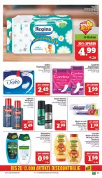 Gazetka promocyjna Marktkauf - Prospekt - Gazetka - ważna od 26.10 do 26.10.2024 - strona 29 - produkty: alpecin, Bad, blend-a-med, bruno banani, carefree, cin, creme, deo, deospray, duschbad, eis, flasche, garnier, olive, palmolive, reis, shampoo, shampoo oder spülung, slip, slipeinlagen, spülung, Tasche, taschen, taschentücher, Ti, tücher, Wahre Schätze, zahncreme, ZTE