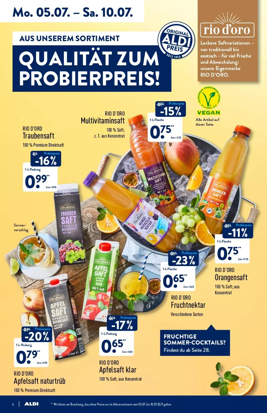 Aktueller Prospekt Aldi Nord - Aldi-Aktuell - von 05.07 bis 10.07.2021 - strona 4