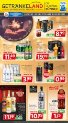 Gazetka promocyjna Getraenkeland - Gazetka - ważna od 07.01 do 07.01.2023 - strona 1 - produkty: Alwa, Bad, Bad Liebenwerda, becks, bestpreis, coca-cola, cola, eis, elle, flasche, fritz, fritz-kola, getränk, getränke, gin, hasseröder, Havana Club, kiwi, lack, limo, mango, mineralwasser, reis, Three Sixty, vodka, wasser, Yo, ZTE