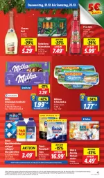 Gazetka promocyjna Lidl - Aktionsprospekt - Gazetka - ważna od 23.12 do 23.12.2023 - strona 49 - produkty: angebot, asti, ball, Cap, cin, cinzano, Cinzano Asti, coupon, deo, eis, elle, Finish, Käse, klarspüler, kräuter, küche, Küchen, milka, milka schokolade, milkana, powerball, Rauch, reiniger, reis, rwe, Schmelzkäse, schoko, schokolade, teller, Ti, tücher, underberg, ZTE