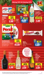 Gazetka promocyjna Lidl - Aktionsprospekt - Gazetka - ważna od 23.12 do 23.12.2023 - strona 5 - produkty: alkohol, angebot, coupon, ecco, eis, elle, filet, filets, fisch, frizzante, getränk, milch, nippon, persil, persil waschmittel, prosecco, puma, reis, saupiquet, schoko, schokolade, schweppes, sekt, spumante, teller, thunfisch, Ti, valdo, waschmittel, wein, weine, ZTE