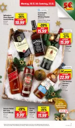 Gazetka promocyjna Lidl - Aktionsprospekt - Gazetka - ważna od 23.12 do 23.12.2023 - strona 7 - produkty: aktionspreis, angebot, ball, blended scotch, blended scotch whisky, coupon, eis, elle, Havana Club, jack daniel, jack daniel's, jameson, johnnie walker, liqueur, reis, scotch, scotch whisky, spirituosen, teller, tennessee whiskey, Ti, whiskey, whisky, ZTE