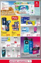 Gazetka promocyjna Selgros - Food - Gazetka - ważna od 23.10 do 23.10.2024 - strona 23 - produkty: Adidas, beutel, blend-a-med, carefree, creme, deo, deospray, duschdas, duschgel, flasche, handcreme, müllbeutel, neutrogena, oder deospray, papier, pely, sac, sebamed, shampoo, slip, slipeinlagen, tee, Tena Lady, tender, Ti, toilettenpapier, tücher, zahncreme, zewa