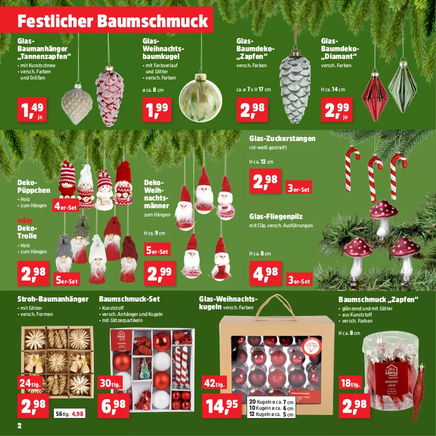 Aktueller Prospekt Thomas Philipps - von 02.12 bis 07.12.2024 - strona 2 - produkty: Anhänger, Bau, Baumkugel, Baumschmuck, Holz, Kugel, LG, Liege, Schmuck, Ti, Weihnachtsbaum, Weihnachtskugeln, zucker