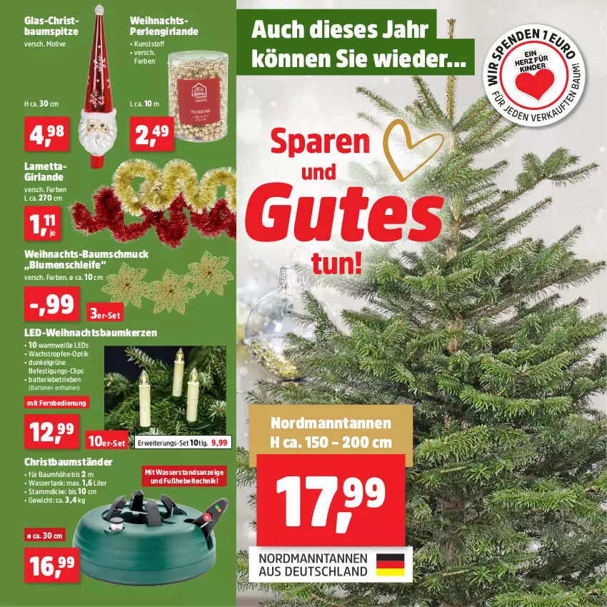 Aktueller Prospekt Thomas Philipps - von 02.12 bis 07.12.2024 - strona 3 - produkty: batterie, batterien, Bau, Baumkerzen, Baumschmuck, Baumspitze, blume, blumen, fernbedienung, Girlande, kerze, Lametta, leds, LG, Mett, mit fernbedienung, perlen, rwe, Schmuck, Ti, wasser, wassertank, Weihnachtsbaum