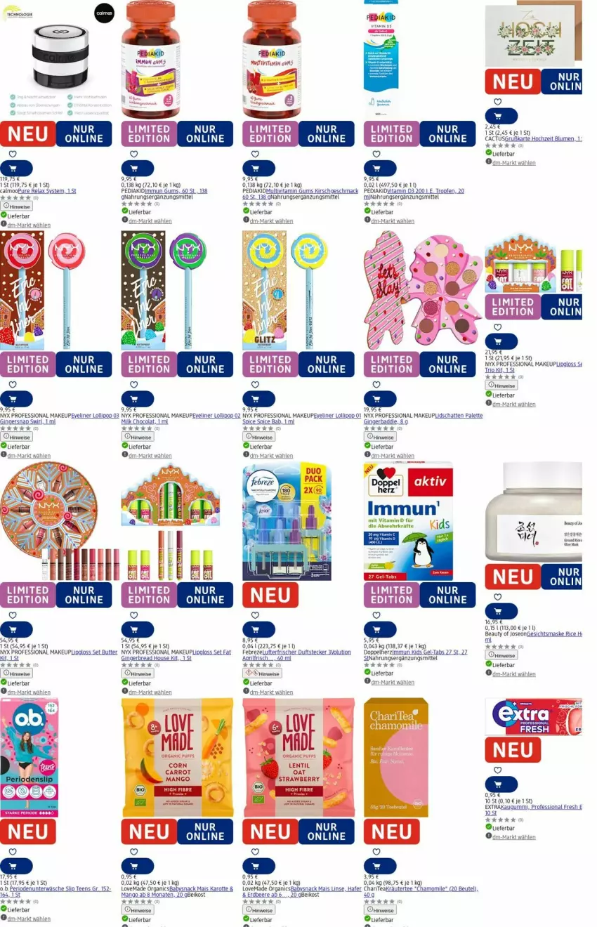 Aktueller Prospekt Dm Drogerie - Prospekte - von 08.09 bis 17.09.2025 - strona 1 - produkty: akku, Bau, beere, beutel, blume, blumen, brezel, butter, doppelherz, eis, erdbeere, Eyeliner, febreze, Gesichtsmaske, gin, ginger, hafer, kaugummi, kirsch, Kraut, Lipgloss, lufterfrischer, mac, mais, mango, Maske, O.b., Palette, pril, rel, slip, snack, tee, Ti, Unterwäsche, vita, Vitamin D