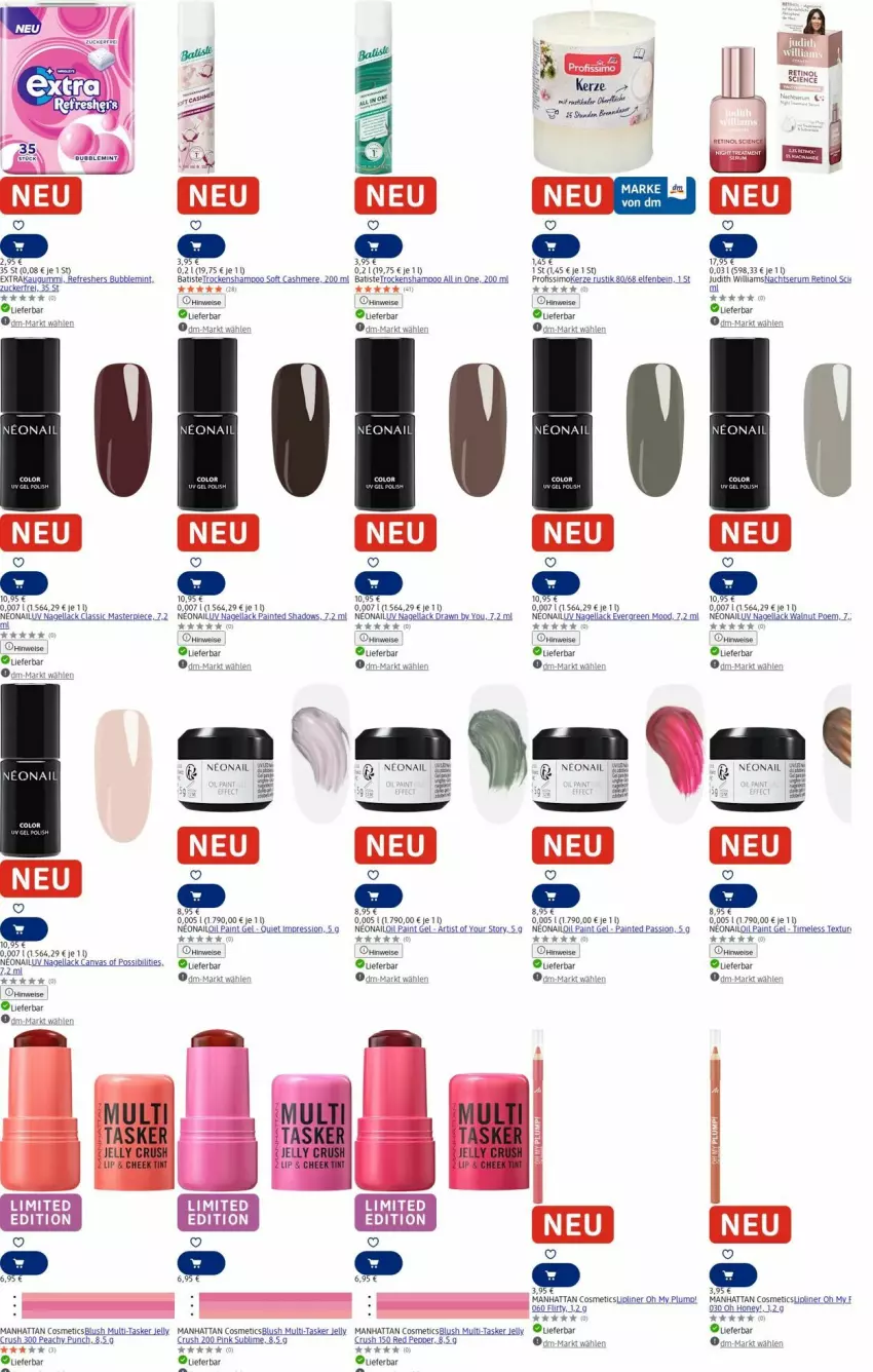 Aktueller Prospekt Dm Drogerie - Prospekte - von 08.09 bis 17.09.2025 - strona 2 - produkty: akku, cashmere, Effect, eis, kaugummi, kerze, lack, mint, Nagellack, Profissimo, rum, Serum, shampoo, sim, slip, Ti, Trockenshampoo, Yo, zucker