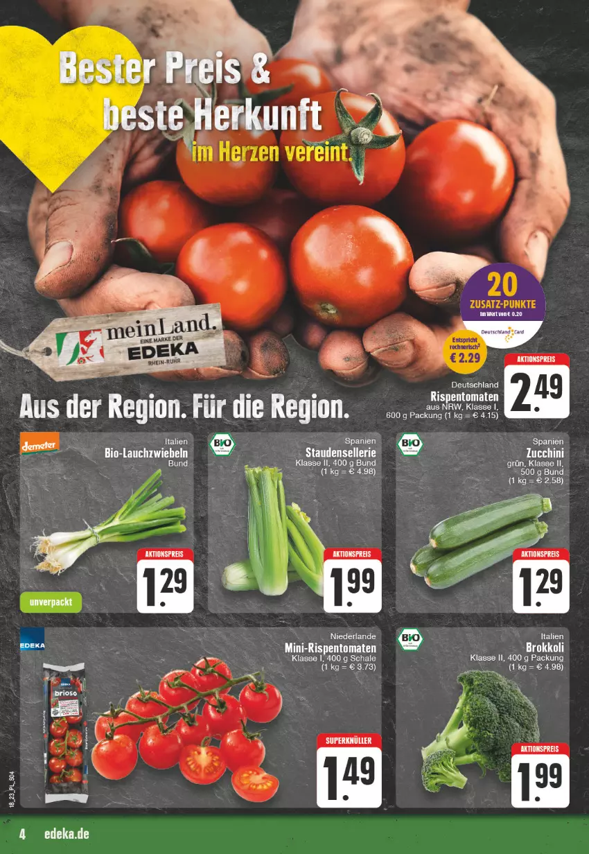 Aktueller Prospekt E Center - Angebote der Woche - von 01.05 bis 06.05.2023 - strona 4 - produkty: aktionspreis, deka, deutschland card, eis, elle, ente, reis, rispentomaten, Schal, Schale, stauden, tee, Ti, tomate, tomaten, uhr