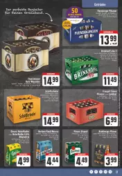 Gazetka promocyjna E Center - Angebote der Woche - Gazetka - ważna od 06.05 do 06.05.2023 - strona 21 - produkty: alkohol, Berger, bier, burger, eier, eis, flensburger, franziskaner, getränk, getränke, gösser, Hefe, hefeweizen, natur, pils, pilsener, pilsner, radeberger, radeberger pilsner, radler, schöfferhofer, sim, Ti, weissbier