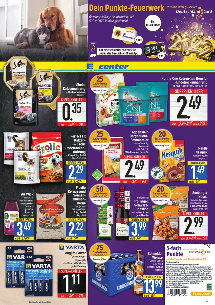 Aktueller Prospekt E Center - Angebote der Woche - von 03.01 bis 08.01.2022 - strona 17 - produkty: eis, sheba, Ti