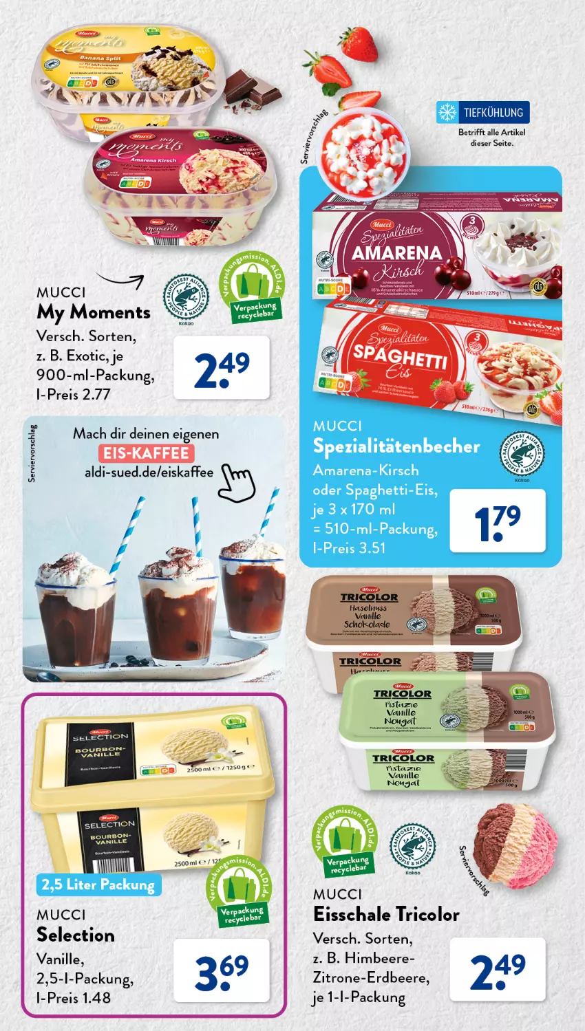 Aktueller Prospekt AldiSud - EIGENMARKEN-VIELFALT FÜR JEDEN GESCHMACK. - von 30.05 bis 03.06.2023 - strona 11 - produkty: aldi, Becher, beere, bourbon, eis, eiskaffee, erdbeere, kaffee, kirsch, mac, reis, Schal, Schale, spaghetti, Spezi, Ti, vanille, zitrone