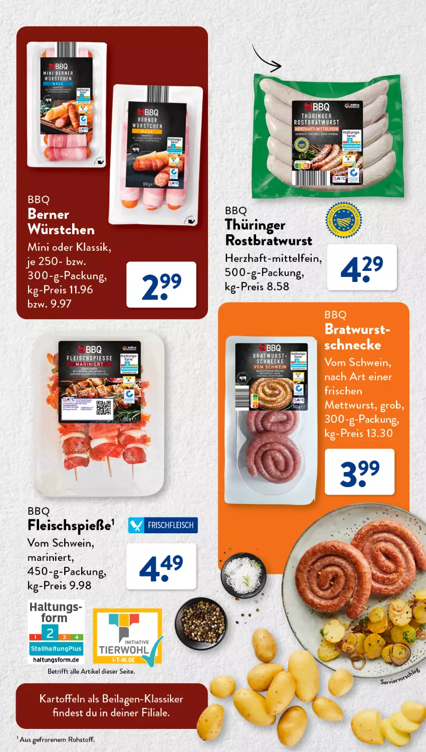 Aktueller Prospekt AldiSud - EIGENMARKEN-VIELFALT FÜR JEDEN GESCHMACK. - von 30.05 bis 03.06.2023 - strona 15 - produkty: bratwurst, eis, fleisch, Fleischspieße, ilag, kartoffel, kartoffeln, reis, ring, rostbratwurst, schwein, Ti, wein, wurst, würstchen