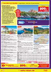 Gazetka promocyjna Netto Marken-Discount - Reise-Angebote März - Gazetka - ważna od 31.03 do 31.03.2022 - strona 10 - produkty: Bad, bett, buch, eis, Eisenbahn, getränk, kaffee, LG, nuss, paella, pool, reis, reiseveranstalter, reiseverlauf, rezept, ring, rotwein, Tapas, telefon, Ti, top-preis, trendtours touristik gmbh, uhr, usb, wasser, wein, Whirlpool, zitrone, zitronen