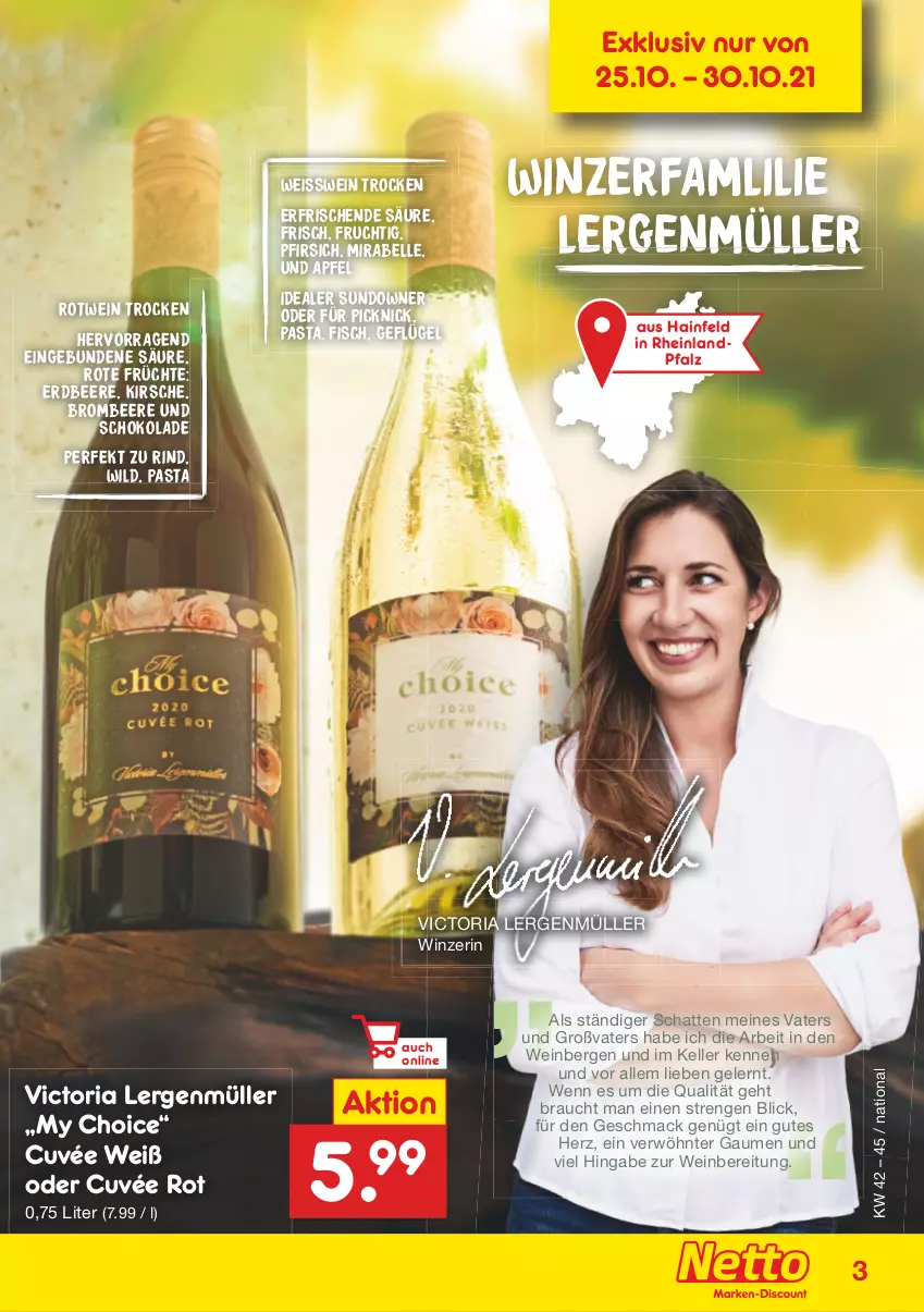 Aktueller Prospekt Netto Marken-Discount - Weinbroschüre - von 18.10 bis 05.12.2021 - strona 3