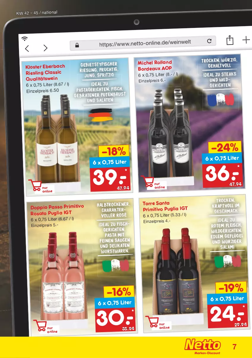 Aktueller Prospekt Netto Marken-Discount - Weinbroschüre - von 18.10 bis 05.12.2021 - strona 7