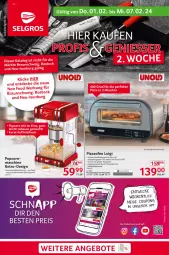 Gazetka promocyjna Selgros - Non Food - Gazetka - ważna od 07.02 do 07.02.2024 - strona 1 - produkty: beleuchtung, coupon, coupons, edelstahl, eis, LG, Ofen, pizza, Pizzaofen, popcorn, reis, Ti