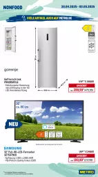 Gazetka promocyjna Metro - Wochen-Angebote - Gazetka - ważna od 03.05 do 03.05.2025 - strona 22 - produkty: angebot, beleuchtung, eis, Elektro, elle, fernseher, gefrierschrank, Metro, reis, Schrank, sonderposten, teller, Ti