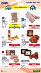 Gazetka promocyjna Metro - Wochen-Angebote - Gazetka - ważna od 03.05 do 03.05.2025 - strona 3 - produkty: angebot, Bau, beef, braten, bratwurst, burger, chateau, curry, decke, Deckel, eis, Falsches Filet, filet, Flanksteak, fleisch, grill, grillfackeln, grobe bratwurst, gyros, Holz, holzfällersteaks, jungbullen, marinade, Metro, natur, reis, Ria, rind, rinder, rinderbraten, rindfleisch, Schal, Schale, schwein, schweine, Schweinebauch, schweinenacken, steak, steakhüfte, steaks, Ti, tiefpreis, wein, weine, whiskey, wurst