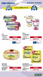 Gazetka promocyjna Metro - Wochen-Angebote - Gazetka - ważna od 03.05 do 03.05.2025 - strona 9 - produkty: angebot, arla, auer, Bau, Bauer, Becher, beutel, cocktail, eis, eisbergsalat, frucht, fruchtjoghurt, géramont, joghur, joghurt, kartoffel, kartoffeln, Käse, käsescheiben, leerdammer, mac, milch, nuss, obst, rispentomaten, salat, salz, schnittkäse, schnittkäsescheiben, spargel, speisekartoffeln, Ti, tomate, tomaten, weichkäse