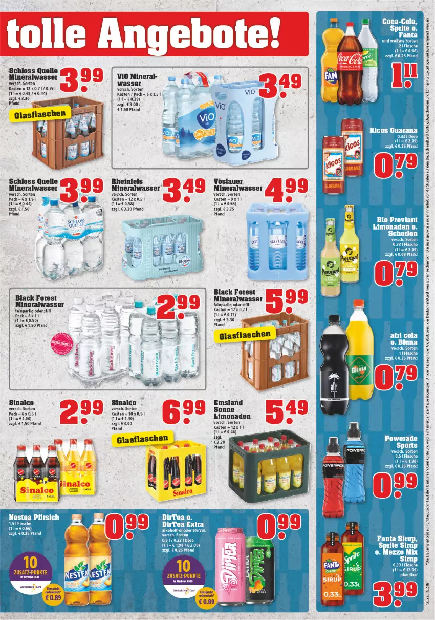 Aktueller Prospekt Trinkgut - von 28.03 bis 02.04.2022 - strona 3 - produkty: Alwa, angebot, angebotspreis, auer, black forest, deutschlandcard, eis, elle, erde, lack, LG, limo, limonade, limonaden, mineralwasser, reis, rel, sinalco, Ti, vöslauer, wasser