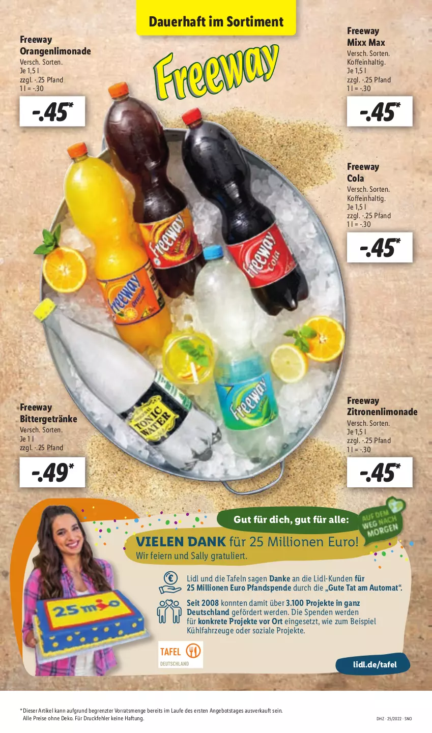 Aktueller Prospekt Lidl - Aktionsprospekt - von 20.06 bis 25.06.2022 - strona 57 - produkty: angebot, auer, auto, cola, eier, eis, erde, getränk, getränke, limo, limonade, lion, orange, orangen, reis, Ti, zitrone, zitronen, ZTE