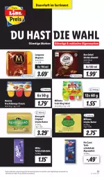 Gazetka promocyjna Lidl - Aktionsprospekt - Gazetka - ważna od 25.06 do 25.06.2022 - strona 39 - produkty: alpenmilch, angebot, auer, Bon Gelati, Bona, butter, danone, danone fruchtzwerge, eis, frucht, fruchtzwerge, gin, irische butter, kerrygold, langnese, magnum, mandel, Milbona, milch, milka, reis, schoko, schokolade, stieleis, tafelschokolade, Ti, ZTE