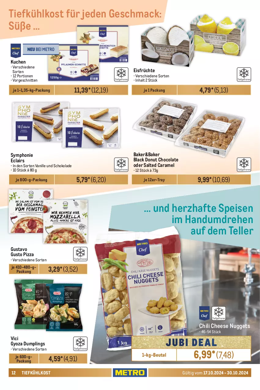 Aktueller Prospekt Metro - Food-NonFood - von 17.10 bis 30.10.2024 - strona 12 - produkty: auto, barilla, beutel, bonduelle, caramel, chili, cola, corny, Donut, eis, elle, flasche, früchte, Gemüsekonserve, händlmaier, Hausmacher, heinz, ketchup, knorr, knorr fix, konfitüre, Konserven, kuchen, lack, LG, mac, müsli, nuggets, pasta, Pasta Sauce, pizza, reis, riegel, sauce, saucen, schnitten, schoko, schokolade, Schwartau, senf, teller, Ti, tiefkühlkost, tisch, tomato ketchup, vanille, Yo