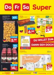 Gazetka promocyjna Netto Marken-Discount - Filial-Angebote - Gazetka - ważna od 16.07 do 16.07.2022 - strona 30 - produkty: auer, bio, eier, eis, Frühkartoffeln, kartoffel, kartoffeln, kirsch, kirsche, kirschen, ndk, papier, reis, sac, sauerkirschen, schwein, speisefrühkartoffeln, Ti, toilettenpapier, versandkostenfrei, wein