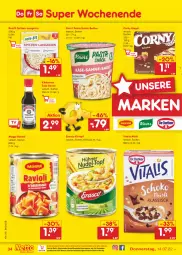 Gazetka promocyjna Netto Marken-Discount - Filial-Angebote - Gazetka - ważna od 16.07 do 16.07.2022 - strona 34 - produkty: Becher, corny, eintopf, eis, erasco, kikkoman, knorr, knorr pasta, korn, maggi, müsli, ndk, pasta, pasta snack, reis, riegel, sauce, snack, soja, spitzen-langkorn, Ti, topf, versandkostenfrei, vita, vitalis, vitalis müsli