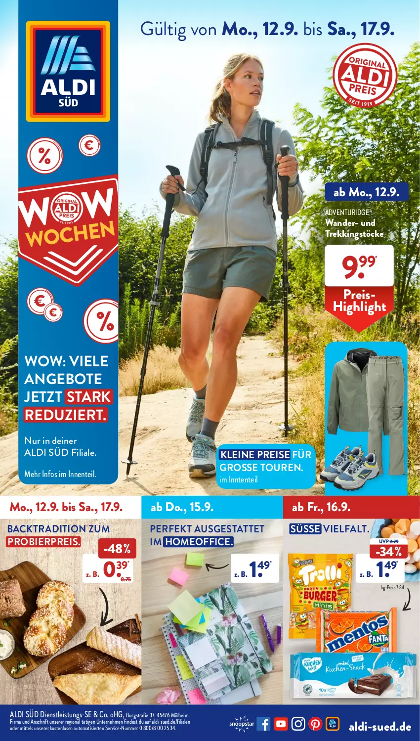 Aktueller Prospekt AldiSud - NÄCHSTE WOCHE - von 12.09 bis 17.09.2022 - strona 1 - produkty: aldi, angebot, angebote, auto, bier, eis, ente, leine, office, reis, Ti