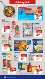 Gazetka promocyjna AldiSud - NÄCHSTE WOCHE - Gazetka - ważna od 17.09 do 17.09.2022 - strona 34 - produkty: aldi, auer, chili, dovgan, eis, elle, fisch, fische, Fischer, fleisch, gin, hackfleisch, Hähnchenfleisch, kabanos, krakauer, pelmeni, petersilie, pfeffer, pute, reis, Rio Mare, salami, salat, saupiquet, Schere, schwein, schweine, schweinefleisch, Tasche, taschen, taschki, teller, thunfisch, Ti, Ungarische Salami, wein, weine