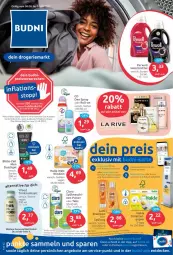 Gazetka promocyjna Budni - Prospekte - Gazetka - ważna od 13.08 do 13.08.2022 - strona 1 - produkty: angebot, angebote, Bau, Blüte, Brufen, decke, deo, deo spray, duschgel, eis, elle, Guhl, hakle, Holz, Kamill, kamille, La Rive, nuss, papier, perwoll, reis, roll-on, shampoo, spülung, teller, Ti, waschmittel, windeln, ZTE