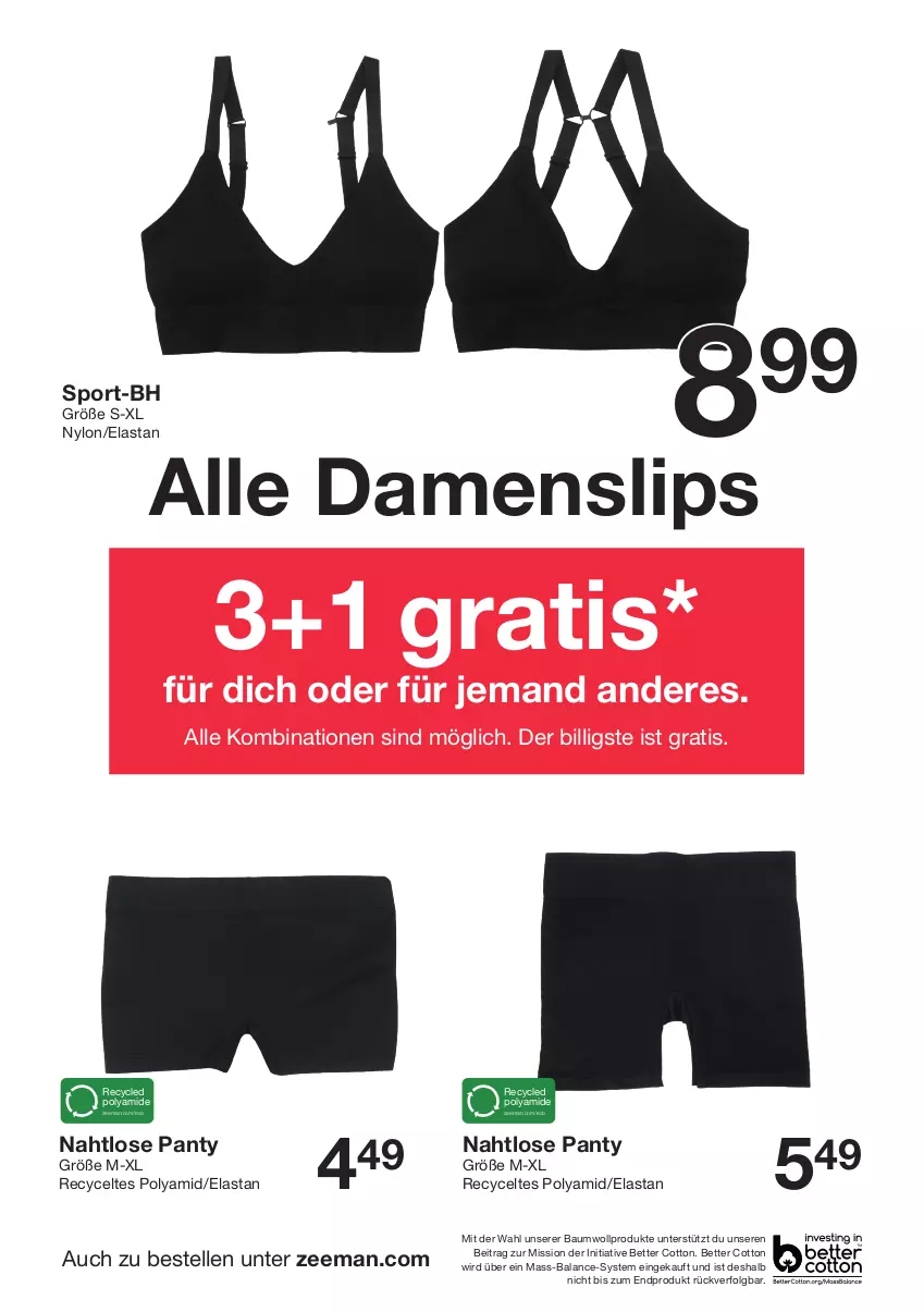 Aktueller Prospekt Zeeman - Prospekte - von 22.06 bis 05.07.2024 - strona 24 - produkty: Bau, bett, elle, LG, panty, slip, slips, Sport, Ti