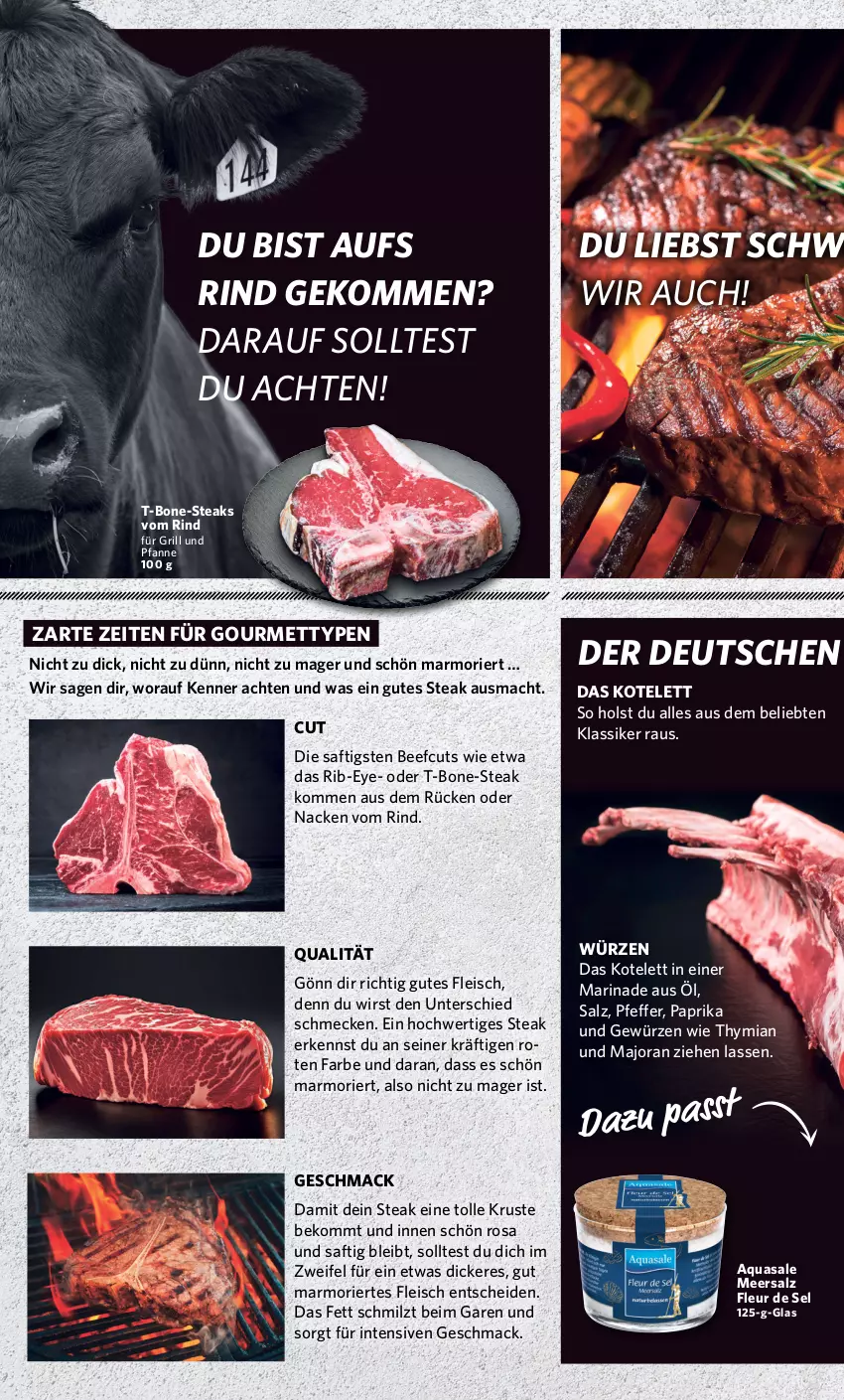 Aktueller Prospekt Combi - Prospekte - von 12.06 bis 17.06.2023 - strona 15 - produkty: aqua, beef, beko, eis, fleisch, für grill und pfanne, gewürz, grill, grill und pfanne, kotelett, mac, marinade, meersalz, Mett, paprika, pfanne, pfeffer, rind, saft, salz, steak, steaks, Ti, und pfanne