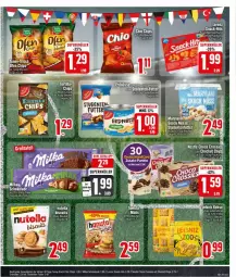 Gazetka promocyjna Edeka - Prospekte - Gazetka - ważna od 29.06 do 29.06.2024 - strona 21 - produkty: Becher, beutel, chips, choco crossies, crossies, eier, eis, funny-frisch, lorenz, mais, milka, milka schokolade, nutella, Ofen, reis, schoko, schokolade, snack, tee, Ti, Vase, ZTE