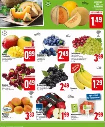 Gazetka promocyjna Edeka - Prospekte - Gazetka - ważna od 29.06 do 29.06.2024 - strona 4 - produkty: aprikose, aprikosen, Becher, beere, beeren, bree, brombeere, brombeeren, Elan, heidelbeere, heidelbeeren, kirsch, kirsche, kirschen, mango, melone, Ria, tafeläpfel, tafeltrauben, trauben, wasser, wassermelone, würfel