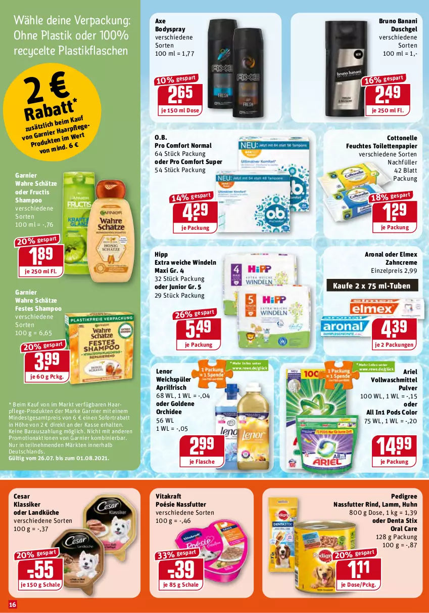 Aktueller Prospekt Rewe - Diese Woche im Angebot! - von 26.07 bis 31.07.2021 - strona 16