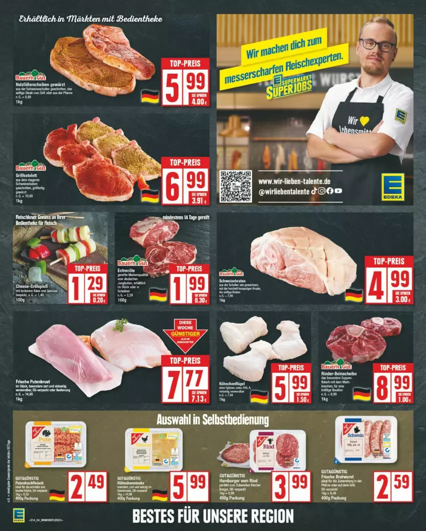 Aktueller Prospekt Edeka - Prospekte - von 01.04 bis 06.04.2024 - strona 4 - produkty: eis, ente, reis, Ti, top-preis