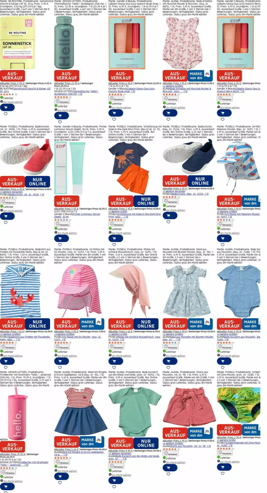 Aktueller Prospekt Dm Drogerie - Prospekte - von 17.11 bis 26.11.2025 - strona 19 - produkty: Anzug, arla, Bad, Bau, Becher, bio, blume, blumen, body, eis, elle, ente, flasche, kirsch, kleid, Krebs, LG, melone, melonen, Mütze, reis, ring, rum, Schlafanzug, schuhe, Serum, shirt, shorts, tee, Ti, trinkbecher, tuc, usb, wolle