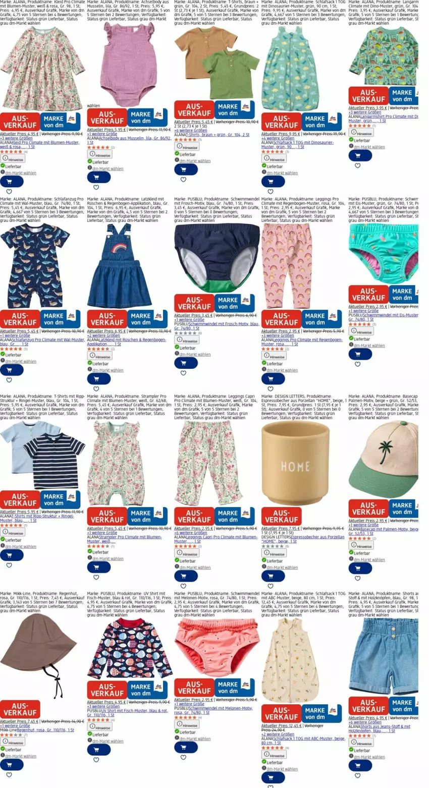 Aktueller Prospekt Dm Drogerie - Prospekte - von 17.11 bis 26.11.2025 - strona 20 - produkty: Anzug, Astra, Becher, blume, blumen, body, Cap, eis, elle, espresso, fisch, Frosch, gin, Holz, jeans, kleid, Langarmshirt, leggings, melone, melonen, reis, ring, rwe, sac, Schlafanzug, schlafsack, shirt, shirts, shorts, Strampler, T-Shirt, Ti, usb, Yo