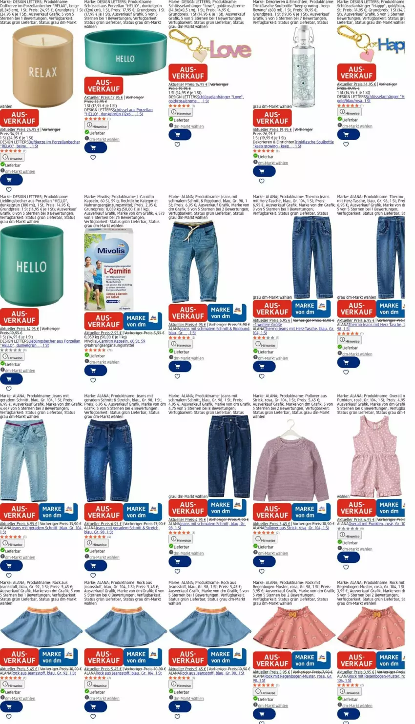 Aktueller Prospekt Dm Drogerie - Prospekte - von 17.11 bis 26.11.2025 - strona 23 - produkty: Anhänger, auer, Becher, Brei, creme, Duftkerze, eis, Elan, elle, flasche, jeans, kerze, LG, Overall, Pullover, reis, rel, Rowi, schüssel, Tasche, tasse, Ti, trinkflasche, Yo