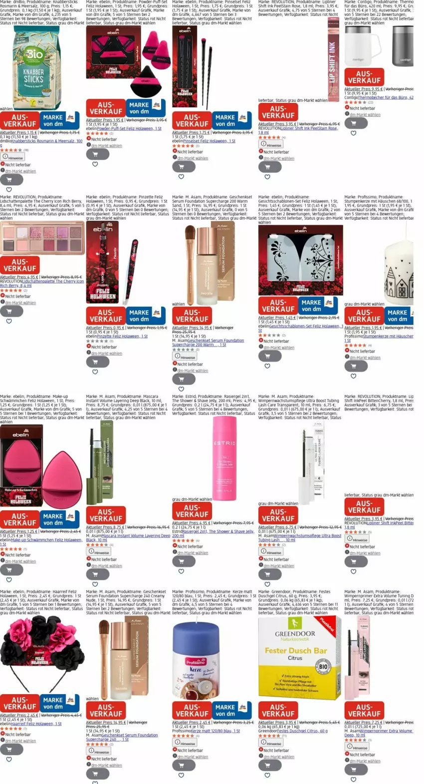 Aktueller Prospekt Dm Drogerie - Prospekte - von 17.11 bis 26.11.2025 - strona 24 - produkty: Becher, bett, bio, citrus, duschgel, eis, elle, geschenkset, HP, kerze, kosmetik, lack, Make-up, Mascara, meersalz, Palette, Pinsel, Pinselset, Pinzette, Profissimo, rasiergel, reis, rind, ring, rosmarin, rum, salz, Serum, sim, Ti, uhu, Yo
