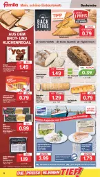 Gazetka promocyjna Famila - Prospekte - Gazetka - ważna od 22.10 do 22.10.2022 - strona 8 - produkty: apfel, auer, baguette, Bau, Bauer, bio, brot, eis, Faktu, filet, garnelen, Geflügel, kräuter, kuchen, lachs, lachsfilet, marinade, nestlé, Ofen, pfanne, regal, reis, riegel, Schal, Schale, Schwarzbrot, seelachsfilet, spitzenqualität, steinofen, stube, Ti, vita, ZTE, zwiebel