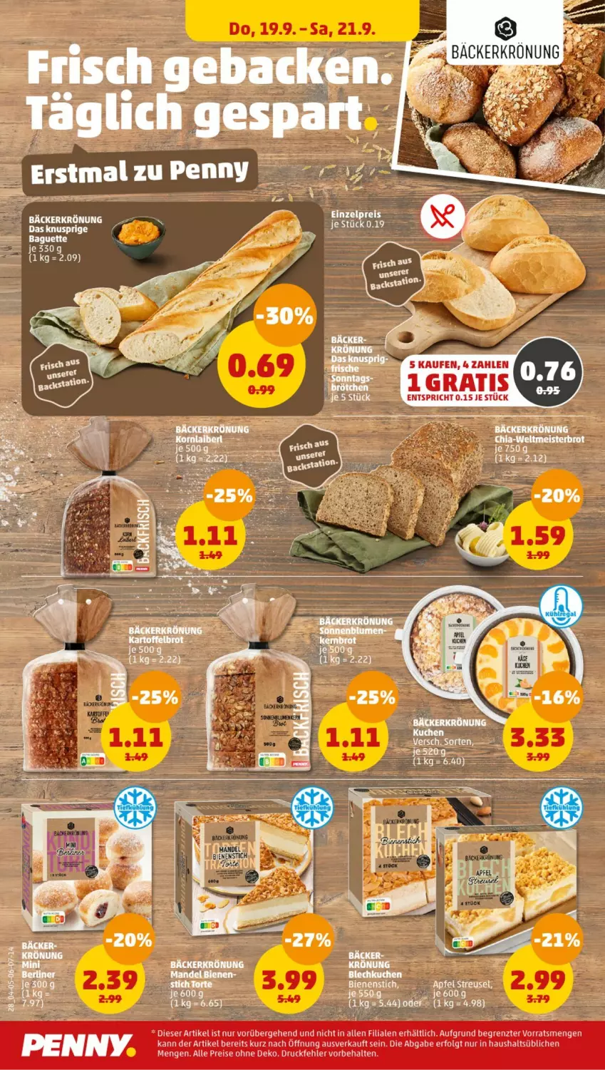 Aktueller Prospekt Penny - Prospekte - von 16.09 bis 21.09.2024 - strona 28 - produkty: apfel, baguette, eis, LG, reis, tee, Ti, ZTE